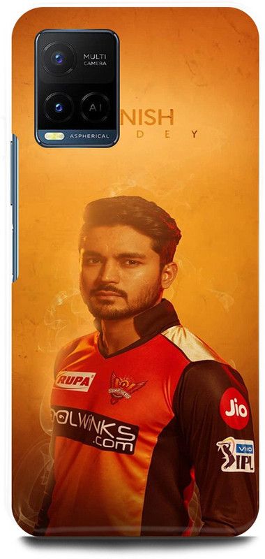 JUGGA Back Cover for Vivo Y33T, V2146, MANISH, PANDEY, INDIAN, PLAYER, SUNRISES  (Orange, Hard Case, Pack of: 1)