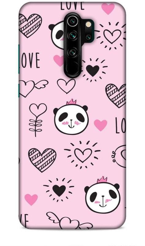 Coverland Back Cover for Mi Redmi Note 8 Pro  (Pink, Black)
