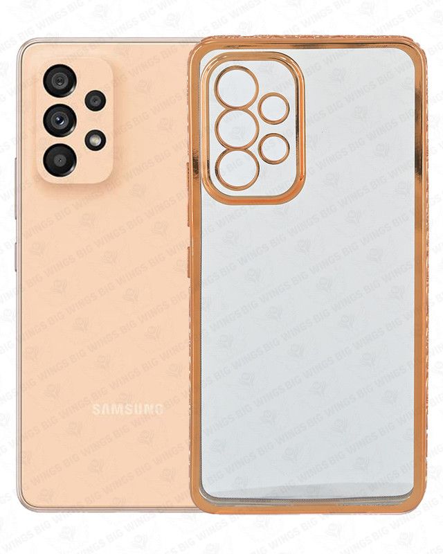 Big Wings Back Cover for SAMSUNG GALAXY A53 5G  (Gold, Shock Proof, Pack of: 1)