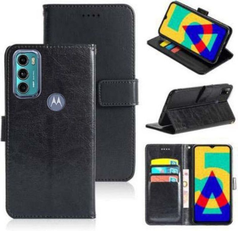 RharanxyN Flip Cover for Motorola G40 Fusion, Motorola G60, Moto G60, Motorola Moto G60  (Black, Dual Protection, Pack of: 1)