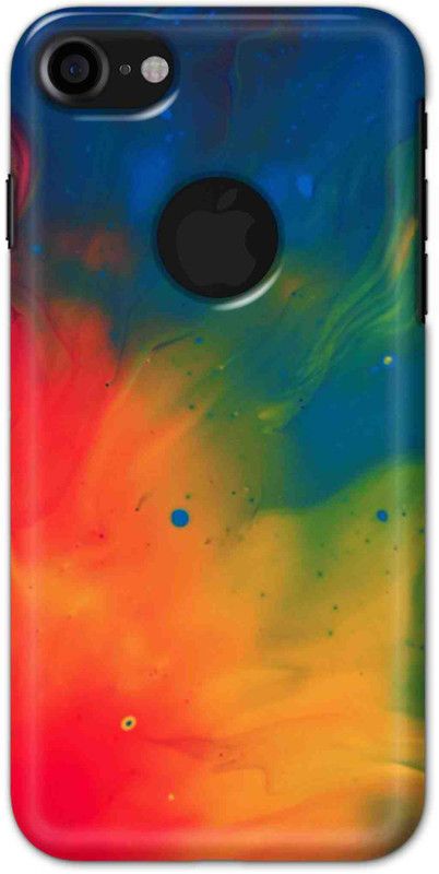 NDCOM Back Cover for iPhone 7 Logo Cut Color Spreads Printed  (Multicolor, Hard Case, Pack of: 1)
