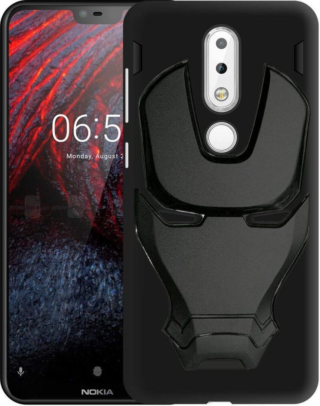 VAKIBO Back Cover for Nokia 6.1 Plus  (Black, Flexible, Pack of: 1)