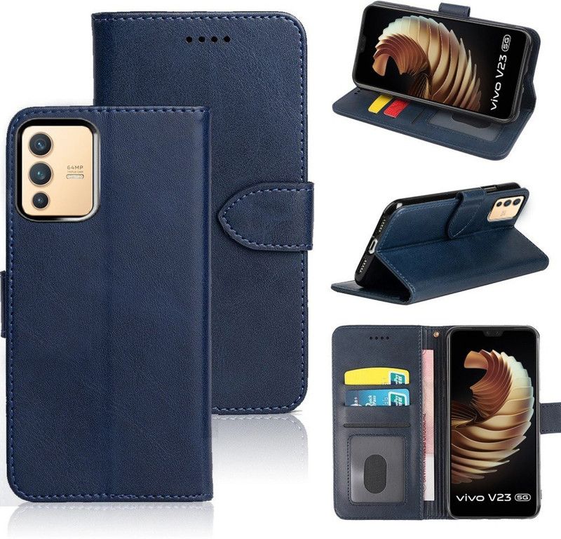 Digoz Back Cover for Vivo V23 5G  (Blue, Dual Protection, Pack of: 1)