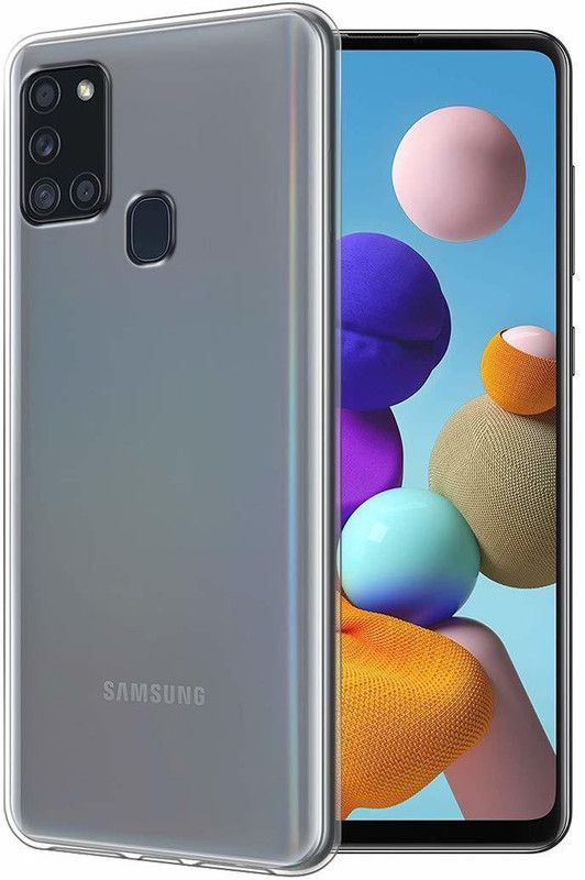 NEXZONE Back Cover for Samsung Galaxy A21s  (Transparent, Grip Case, Silicon, Pack of: 1)