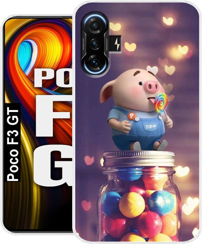 Coolcase Back Cover for Poco F3 GT  (Multicolor, Grip Case, Silicon)