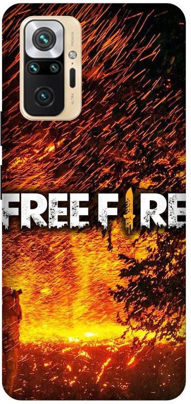 GRAFIQE Back Cover for REDMI Note 10 Pro Max M2101K6I FREEFIRE, JUEGO, GUN, METAL, FIRE, BACKGROUND, GAME  (Multicolor, Shock Proof, Pack of: 1)