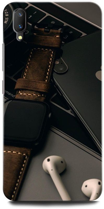 INTELLIZE Back Cover for Vivo V11 Pro  (Black, Brown, Hard Case, Pack of: 1)