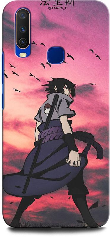 INTELLIZE Back Cover for VIVO Y12 SUSUKE UCHIHA, ANIME, BOY, NARUTO, NEON  (Multicolor, Hard Case, Pack of: 1)