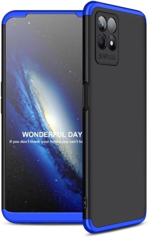 Cermarise Front & Back Case for Realme 8i  (Blue, Dual Protection, Pack of: 1)