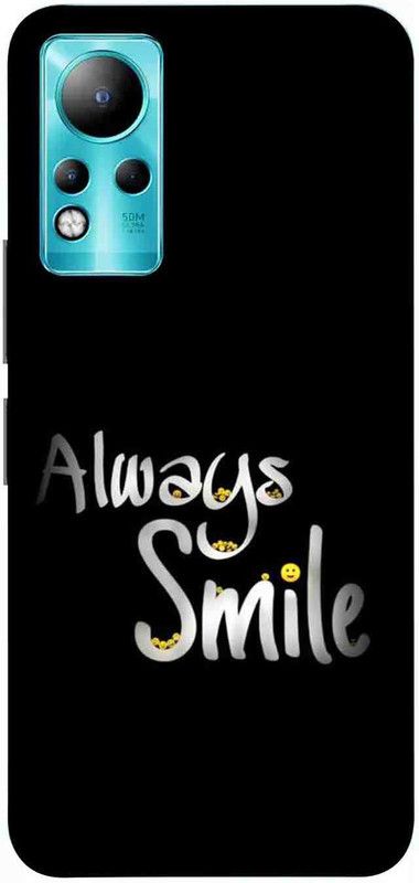 NDCOM Back Cover for Infinix Note 11 Always Smile Happy Printed  (Multicolor, Hard Case, Pack of: 1)