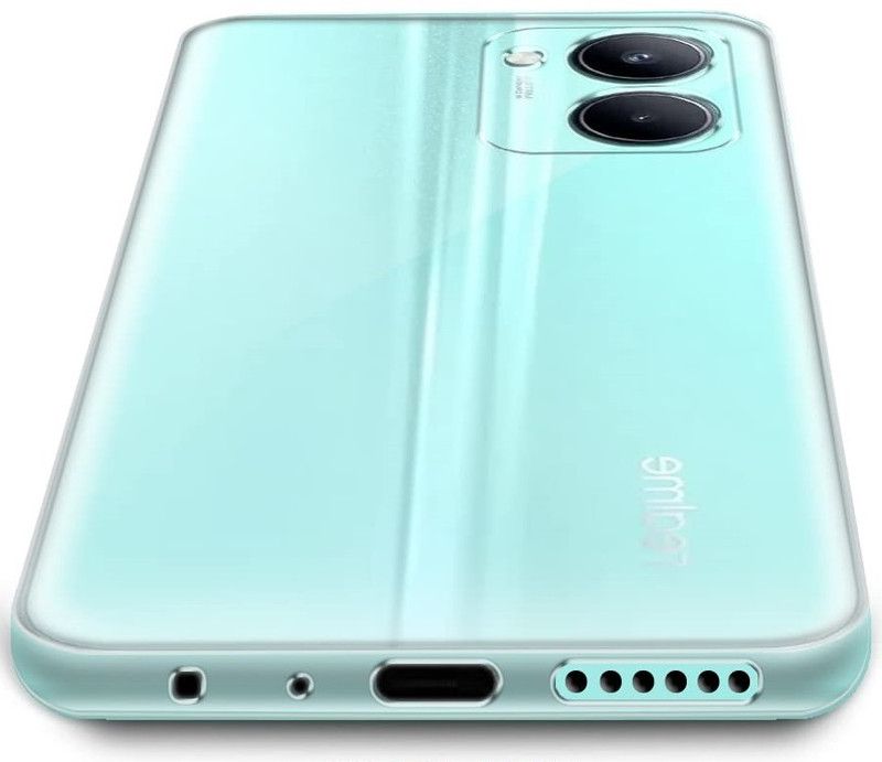 Phone Back Cover Back Cover for Realme 10 Pro 5G  (Transparent, White, Grip Case, Pack of: 1)
