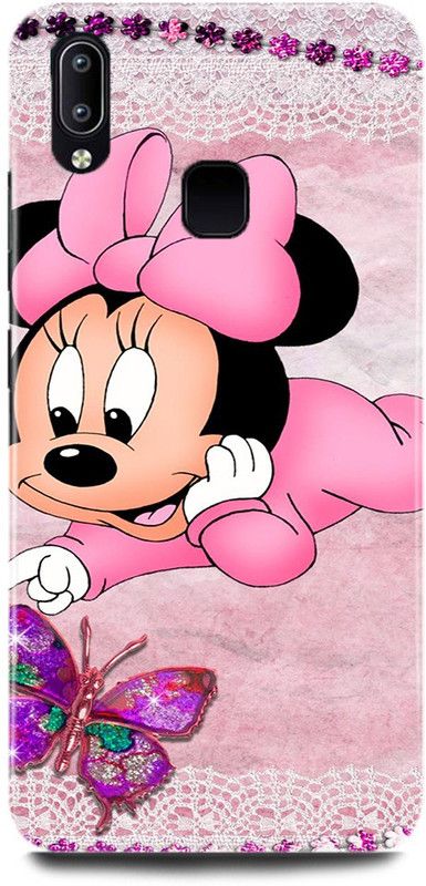 DIKRO Back Cover for Vivo Y93, 1814, MICKEY, MOUSE, MINNIE, MOUSE, DOLL, TEDDY, LOVE  (Multicolor, Hard Case, Pack of: 1)