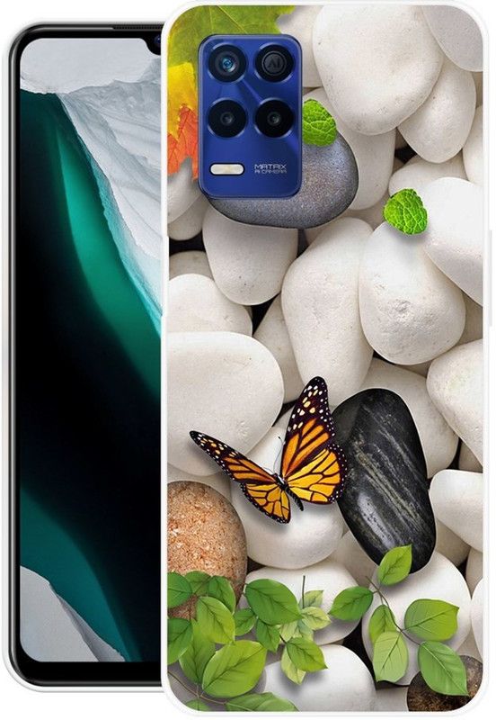 MeMi Back Cover for realme 8s 5G  (White, Shock Proof, Silicon, Pack of: 1)