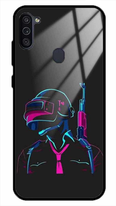 NDCOM Back Cover for Samsung Galaxy M11 Game Player Printed Glass Case  (Multicolor, Grip Case, Pack of: 1)