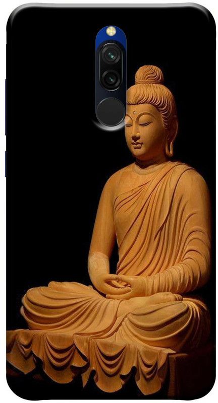 TrenoSio Back Cover for Mi Redmi 8  (Yellow, Black, Anti-radiation, Silicon, Pack of: 1)