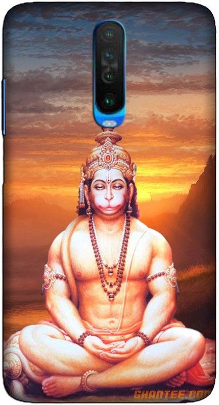 CROKIAN Back Cover for POCO X2 Hanuman Back Cover  (Multicolor, Hard Case, Pack of: 1)