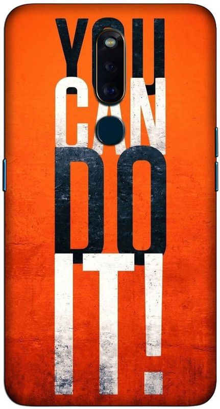 CROKIAN Back Cover for Oppo F11 Pro You can do it Back Cover  (Multicolor, Hard Case, Pack of: 1)
