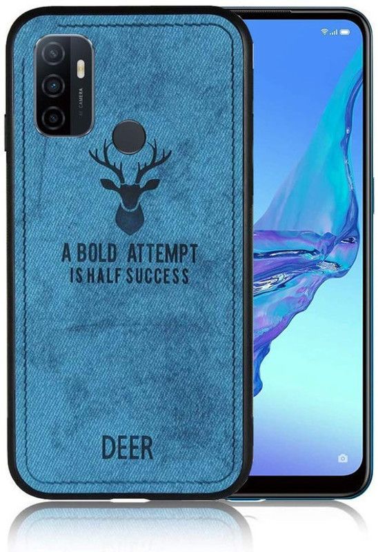 Rakulo Back Cover for Oppo A53s  (Blue, Dual Protection)