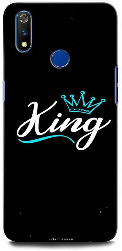 GRAFIQE Back Cover for Realme 3 Pro RMX1851 KING, HAPPY, BLACK, CROWN, WALLPAPER  (Multicolor, Shock Proof, Pack of: 1)