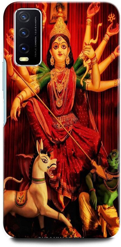 GRAFIQE Back Cover for Vivo Y20G V2037 LAXMI MAA, GOD, SHERA MAA, MATA RANI  (Multicolor, Shock Proof, Pack of: 1)