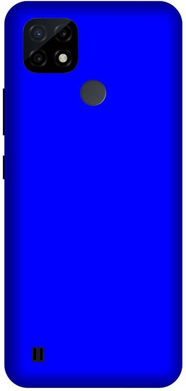 Yoprint Back Cover for REALME C21 blue color Printed back Cover  (Multicolor, Hard Case, Pack of: 1)