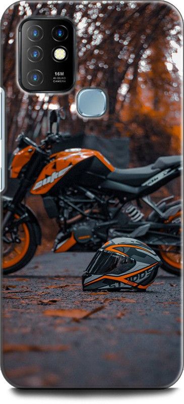 WallCraft Back Cover for Infinix Hot 10 BIKE, DUKE, DUKE BIKE LOVER, SUPERBIKE, CLASSIC  (Multicolor, Dual Protection, Pack of: 1)