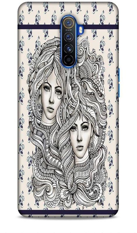 Keviv Back Cover for Realme X2 Pro  (Black, Beige, 3D Case, Pack of: 1)