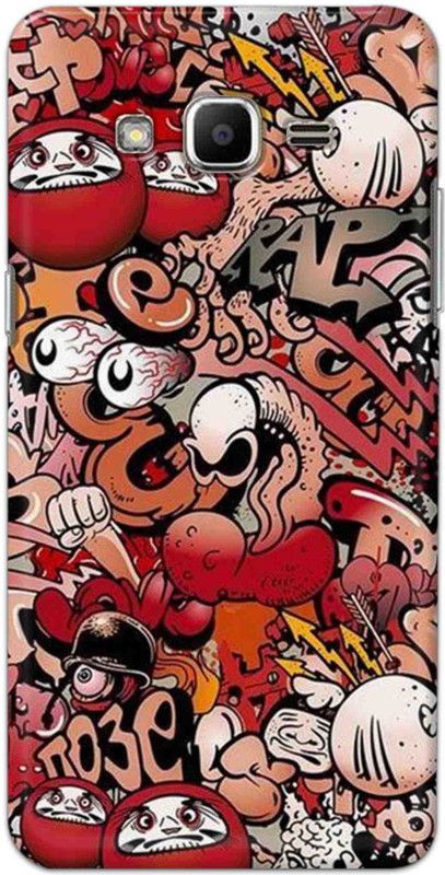 NDCOM Back Cover for Samsung Galaxy J2 2015 Graffiti Cartoon Printed  (Multicolor, Hard Case, Pack of: 1)