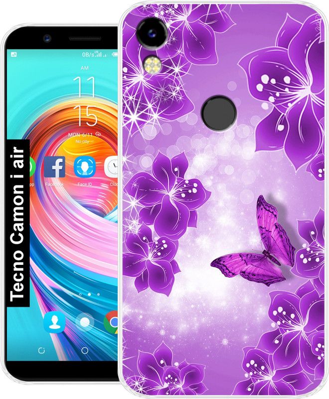 Tokito Back Cover for Tecno Camon I Air  (Multicolor, Grip Case, Silicon, Pack of: 1)