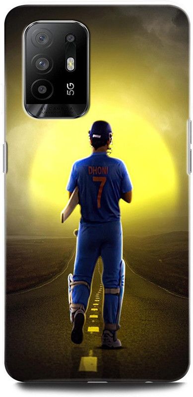 ORBIQE Back Cover for OPPO F19 Pro+ 5G CPH2213 MS DHONI 7, MAHENDRA SINGH DHONI, DHONI, CRICKET, JERSEY  (Multicolor, Hard Case, Pack of: 1)