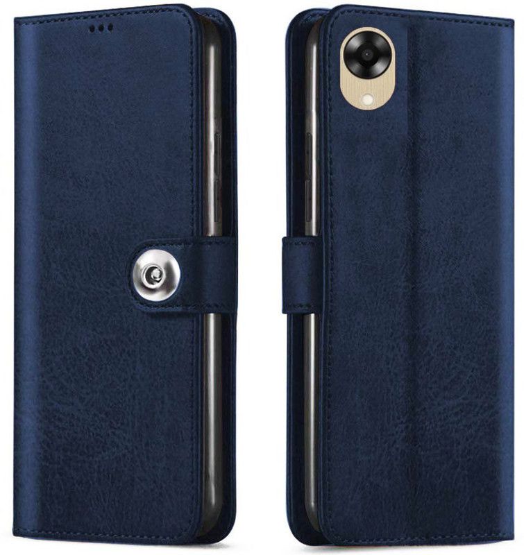GLOVER Back Cover for OPPO A17K  (Blue, Pack of: 1)