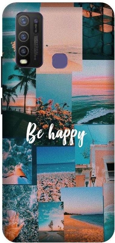 Vinsmoke Back Cover for Vivo Y50 Be Happy, Aesthetic, Happy, Cute  (Multicolor, Shock Proof, Pack of: 1)