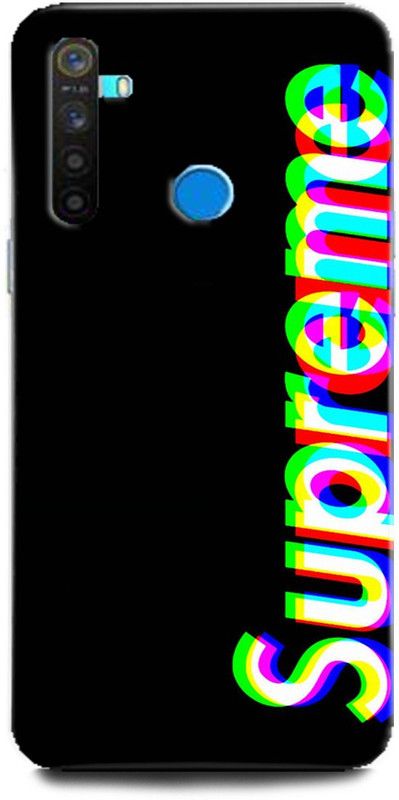 GRAFIQE Back Cover for Realme 5/ Supereme, nike, Supreme, Brand, Swag, Sport  (Multicolor, Shock Proof, Pack of: 1)