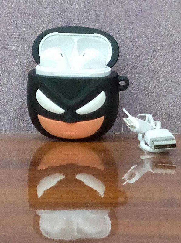 Priceless Deals Silicone Press and Release Headphone Case  (Superhero Air Pod with USB Charging Cable and Silicon Protective Air Pod Case)