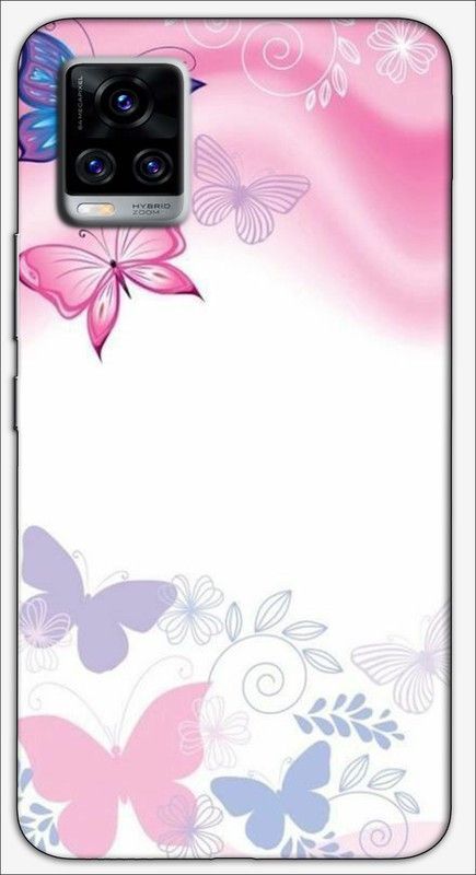 CROKIAN Back Cover for ViVO V20 Butterfly Back Cover  (Multicolor, Hard Case, Pack of: 1)