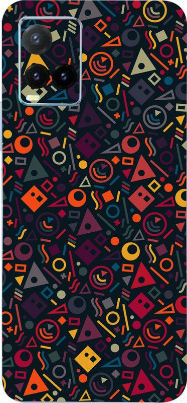 BUGGU Vivo Y33s Mobile Skin  (Ultra Super Geometric Shape Skin With High Matte Finish., Mobile Skin (Back+Side+Camera))