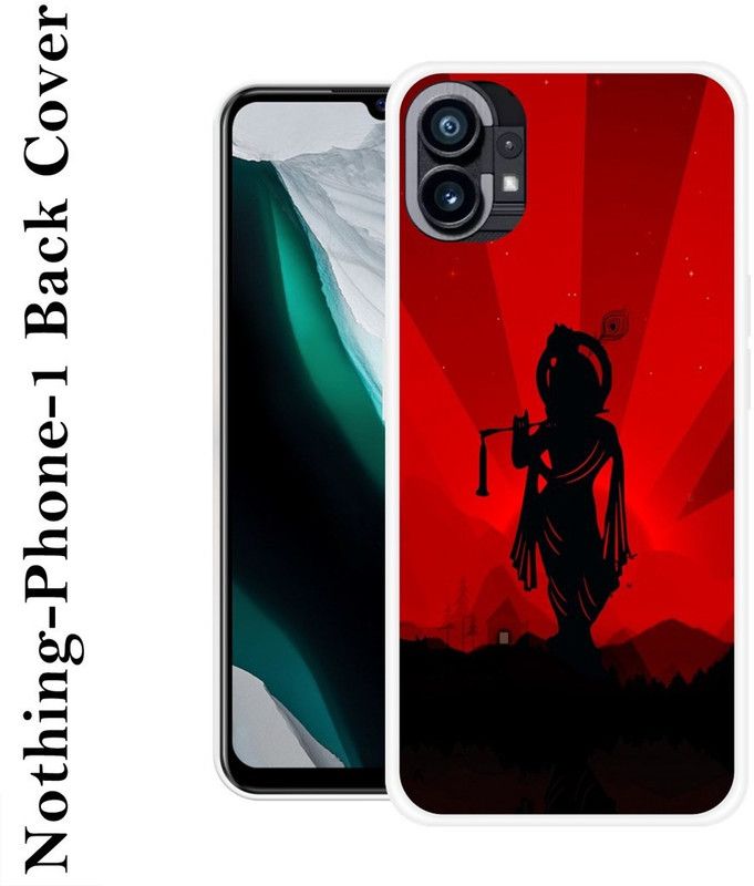 INDIALAND Back Cover for Nothing Phone 1  (Black, Red, Grip Case, Silicon, Pack of: 1)