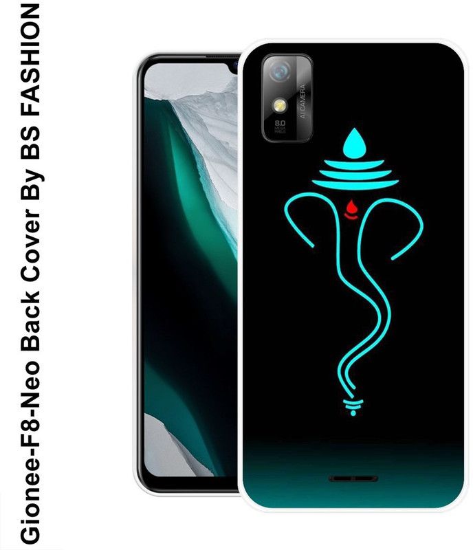 BSRAJ Back Cover for Gionee F8 Neo  (Blue, Black, Grip Case, Silicon)