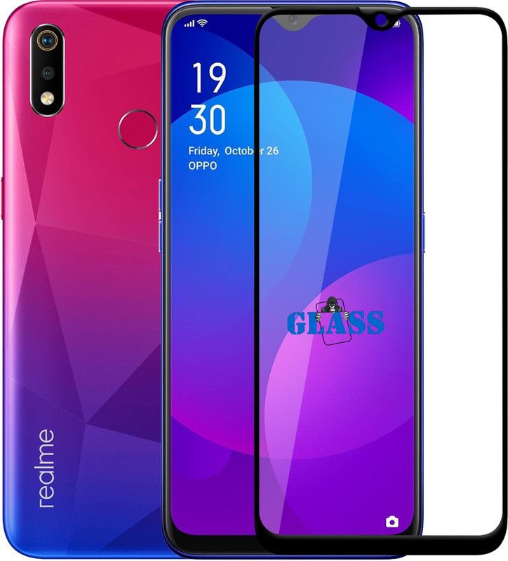 Gorilla Glass Edge To Edge Tempered Glass for Realme 3 Pro  (Pack of 1)