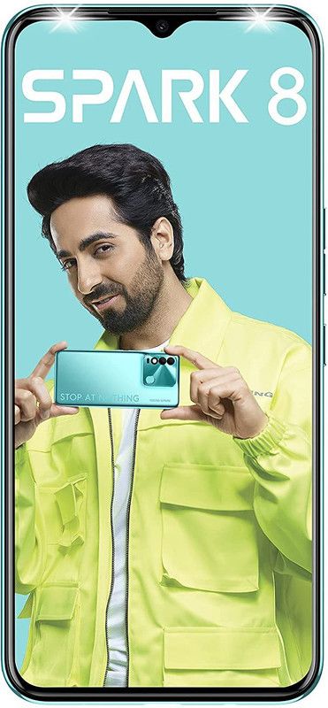 Tecno Spark 8 (Turquoise Cyan, 64 GB)  (4 GB RAM)