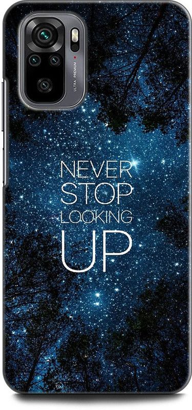 KEYCENT Back Cover for REDMI Note 10S STARS, BLUE, TREES, GALAXY, SPACE, NEVER STOP LOOKING UP, NIGHT  (Multicolor)