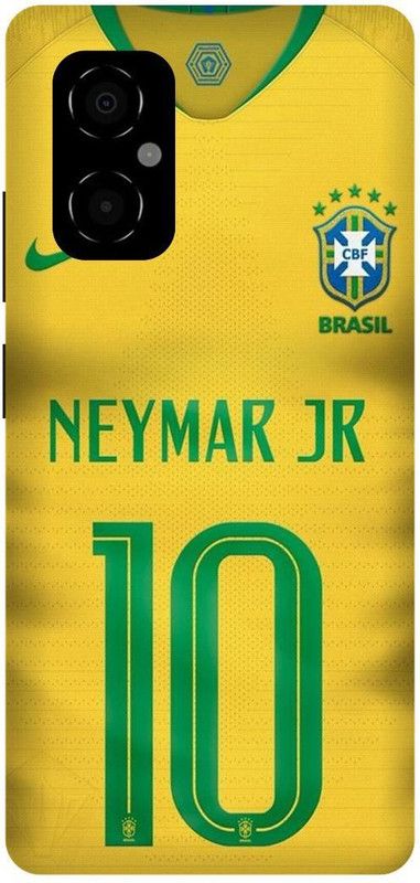 play fast Back Cover for POCO M4 5G, MZB0BRWIN, NEYMAR, JR, FOOTBALL, PLAYER, DRESS  (Yellow, Hard Case, Pack of: 1)