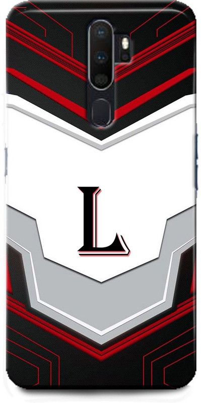 Afterglow Back Cover for OPPO A9 2020 L, L LETTER, L NAME, L ALPHABET, ALPHABET  (Multicolor, Shock Proof, Pack of: 1)