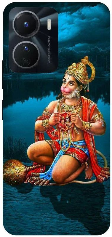 FRONK Back Cover for vivo Y16, V2204, HANUMAN, JI, JAI,SHREE, RAM  (Blue, Hard Case, Pack of: 1)