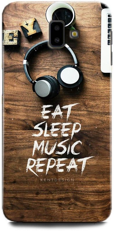 Afterglow Back Cover for SAMSUNG Galaxy J6 Plus EAT SLEEP MUSIC REPEAT, POSITIVE, NATURE  (Multicolor, Shock Proof, Pack of: 1)