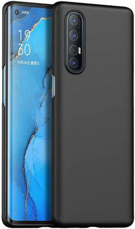 Mozo Mobilecovers Back Cover for Oppo Reno 3 pro  (Black, Shock Proof, Silicon, Pack of: 1)