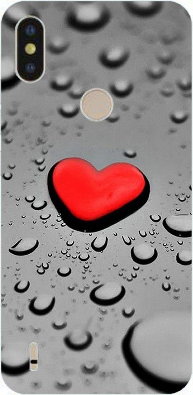METOO Back Cover for Tecno KC1j/KC1j, Love , Heart Design Back Cover Print : 133  (Multicolor, Dual Protection, Silicon)