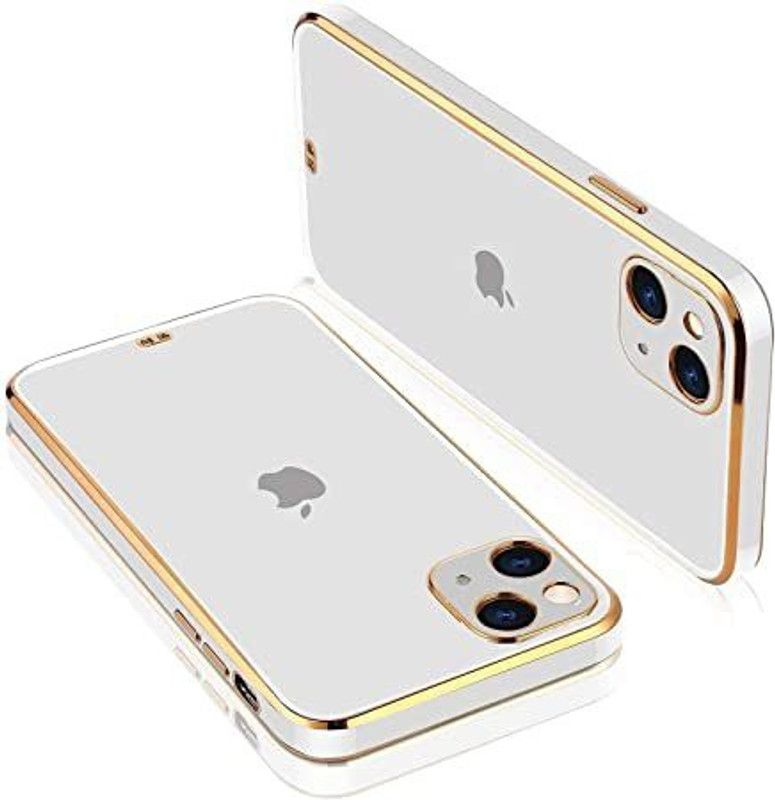3 Sepedge Back Cover for Apple iPhone 13 Mini  (White, Gold, Pack of: 1)