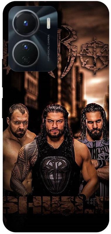 FRONK Back Cover for vivo Y16, V2204, ROMAN, REIGNS, WRESTLER, WWE, SHIELD  (Brown, Hard Case, Pack of: 1)