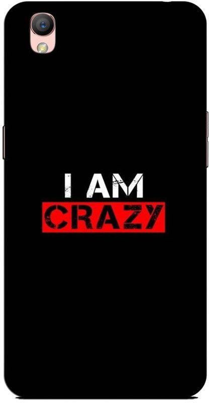 CROKIAN Back Cover for Oppo A37 I am crazy Back Cover  (Multicolor, Hard Case, Pack of: 1)